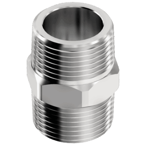 Niple Duplo De Latao Cromado - Rosca 1/2" Censi