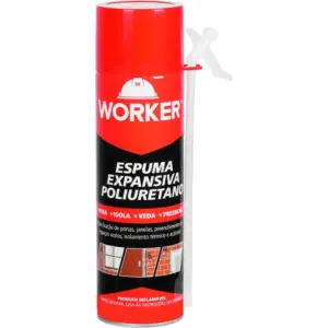 Espuma expansiva poliuretano pu 290ml/284g Worker
