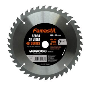 Serra Videa 7 1/4 40 Dentes 185 mm x 20 mm
