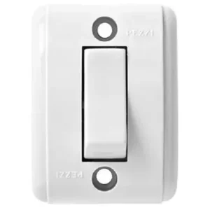 Interruptor Simples Retangular 10A 250V~ Branco I19 Pezzi