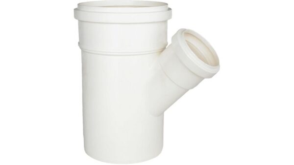 Juncao de Reducao 90º Esgoto SN DN 100 mm X 50 mm - Plastilit