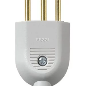 Plugue Modello (2P+T) 10A 250V~ Cinza Pezzi