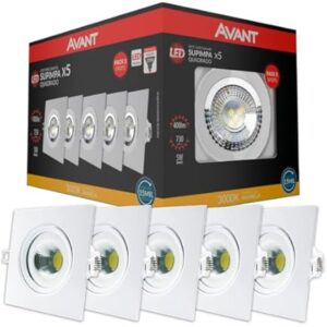 Spot LED 7W Redondo 6500k Bivolt