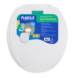 Assento Sanitario Almofadado Branco - Plastilit