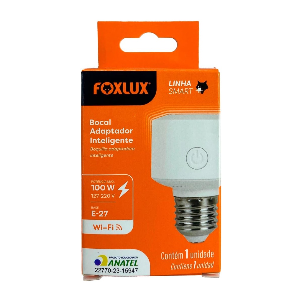 Bocal Adaptador Inteligente E-27 100w Foxlux