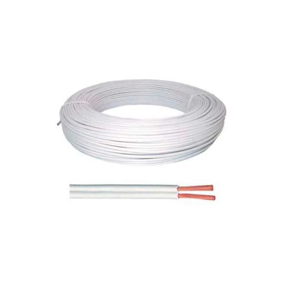 Cabo Paralelo Flex. Sil 300v 2x2,5mm branco