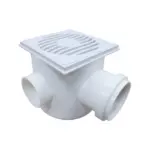 Caixa Sifonada 100X100X50-Grelha quadrada