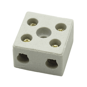 Conector Bipolar 10mm 25A 2 polos Porcelana Empalux