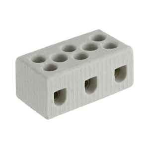 Conector Tripolar 16mm 50A 600v 3 polos Porcelana Empalux