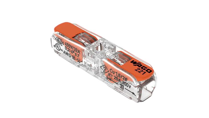 Conector emenda cx 221-2411 reto 1p 4mm Wago