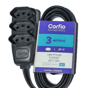 Extensão 2P +T 3m CorfiHome Corfio