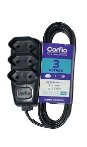Extensão 2P 3m CorfiHome Corfio