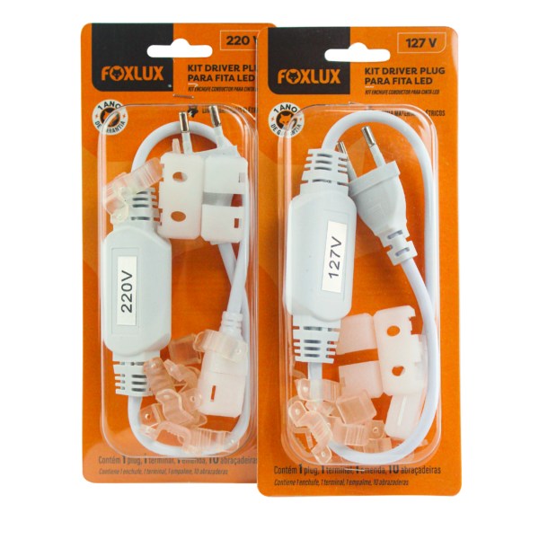 Kit Driver Plug Para Fita LED 220v Foxlux