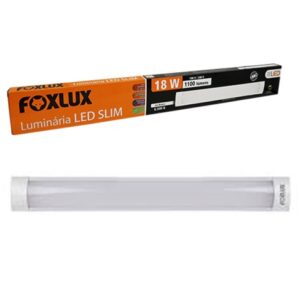 Luminaria LED Slim 18W 6500k Bivolt Foxlux
