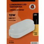 Luminária Led  Tartaruga Foxlux 12W 3000K Branca