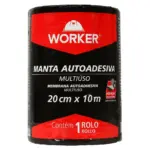 Manta autoadesiva alumínio 20cmx10m Worker