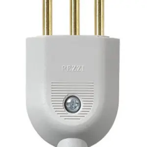 Plugue Modello (2P+T) 10A 250V~ Cinza Pezzi