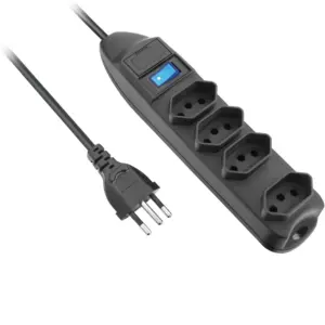 Protetor de linha 4 tomadas exatron