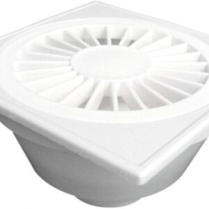 Ralo Sifonado Quadrado Branco DN 100 x 38 x 40 mm - Plastilit