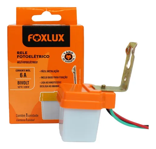 Rele Fotoeletrico Bivolt 6A FoxLux