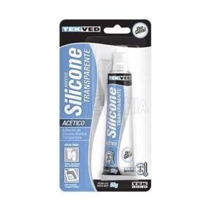Silicone acetico 50g transp blister Tekbond