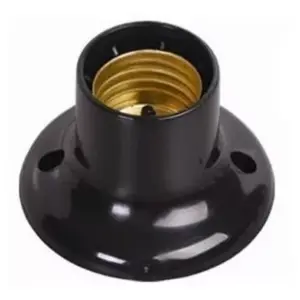 Soquete Fixo 150w 250v~ Preto Ilumi