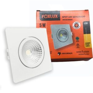 Spot Led 5W Quadrado 3000K Bivolt