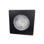 Spot Led 7W Quadrado 3000K Preto Bivolt Foxlux