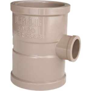 Tee de Redução Soldável 50 X 25 mm - Plastilit