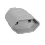 Tomada  Movel 2P 10A 250V~ Cinza Pezzi