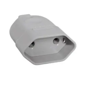 Tomada  Movel 2P 10A 250V~ Cinza Pezzi