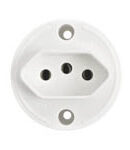 Tomada Redonda 2P+T 20A 250V~ Branco Pezzi