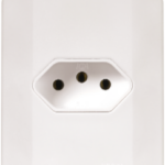 Tomada  2P+T 20A 250V~ C/Placa E C/Caixa Simples Branca Pezzi