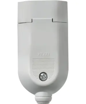 Plugue Femea Modello (2P+T) 10A 250V~ Cinza Pezzi