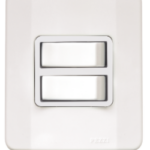 Interruptor 2 T.S. 10A 250V~ C/Placa Branca C/Caixa Simples Branca Pezzi