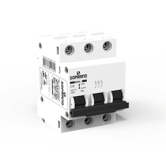 Disjuntor 63 Amperes shb3 gii-c063a Tripolar Soprano