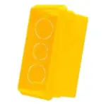 Caixa Luz 4x2 Embutir Amarela Ilumi