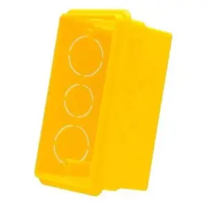 Caixa Luz 4x2 Embutir Amarela Ilumi