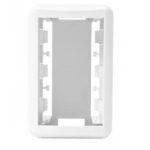 Caixa De Sobrepor P/ 3 Modulos C/Placa Branco Pezzi