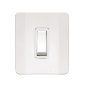 Interruptor Simples 10A 250V~ C/Placa e C/Caixa Simples Branca Pezzi