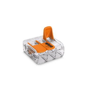 Conector emenda cx 221 3 derivacoes 4mm Wago