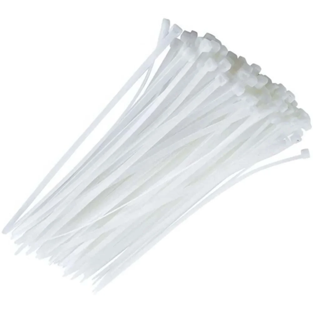 Abracadeiras Nylon 140x2,5 Branca C/100