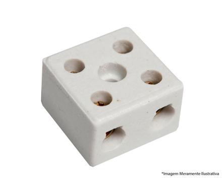 Conector de Porcelana Bipolar 10mm Foxlux