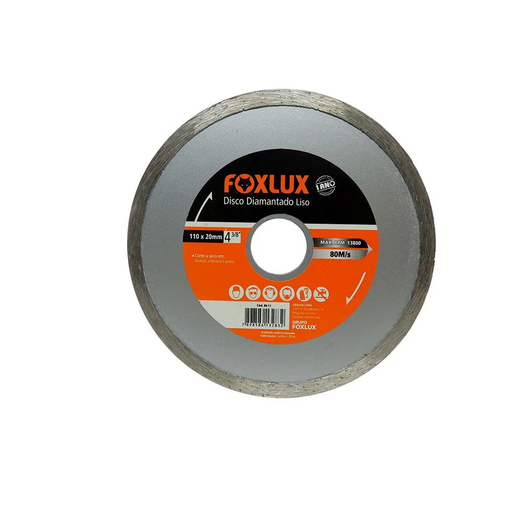 Disc Diam. Liso Porcel. 4 3/8" 110 x 20 mm