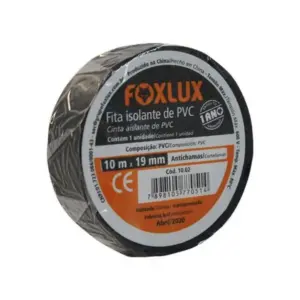 Fita Isolante 10m Preta FoxLux