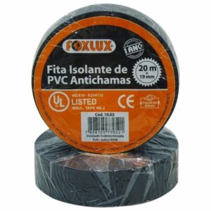 Fita Isolante 20m Preta FoxLux