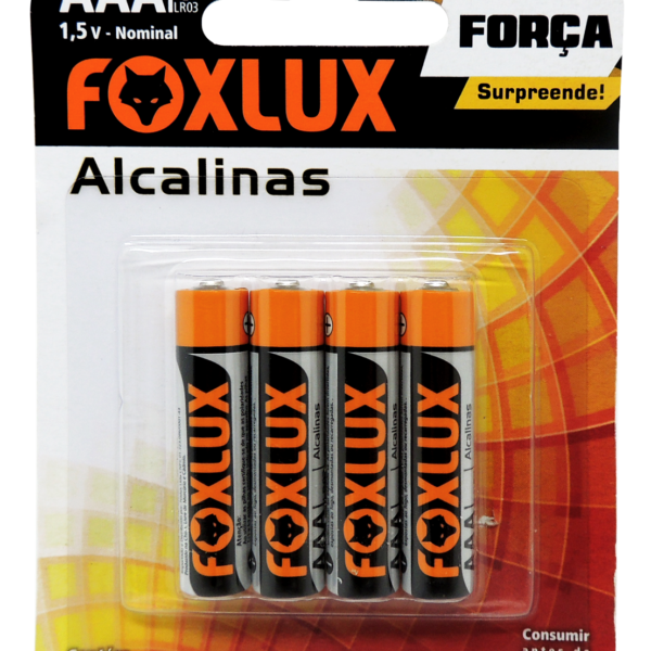 Pilha Alcal. Palito AAA Blister C/4 FX