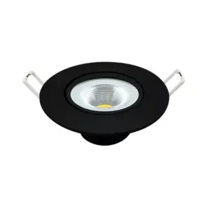 Spot LED 7W Redondo 6500k Preto BIV