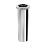 Prolongador C/castelo De ABS Cromado P/registro - 20 Mm - Compativel Com Deca* E Similares Censi