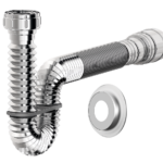 Sifao Tubo Extensivel 1,1 M Cromado C/ Suporte E Canopla Censi